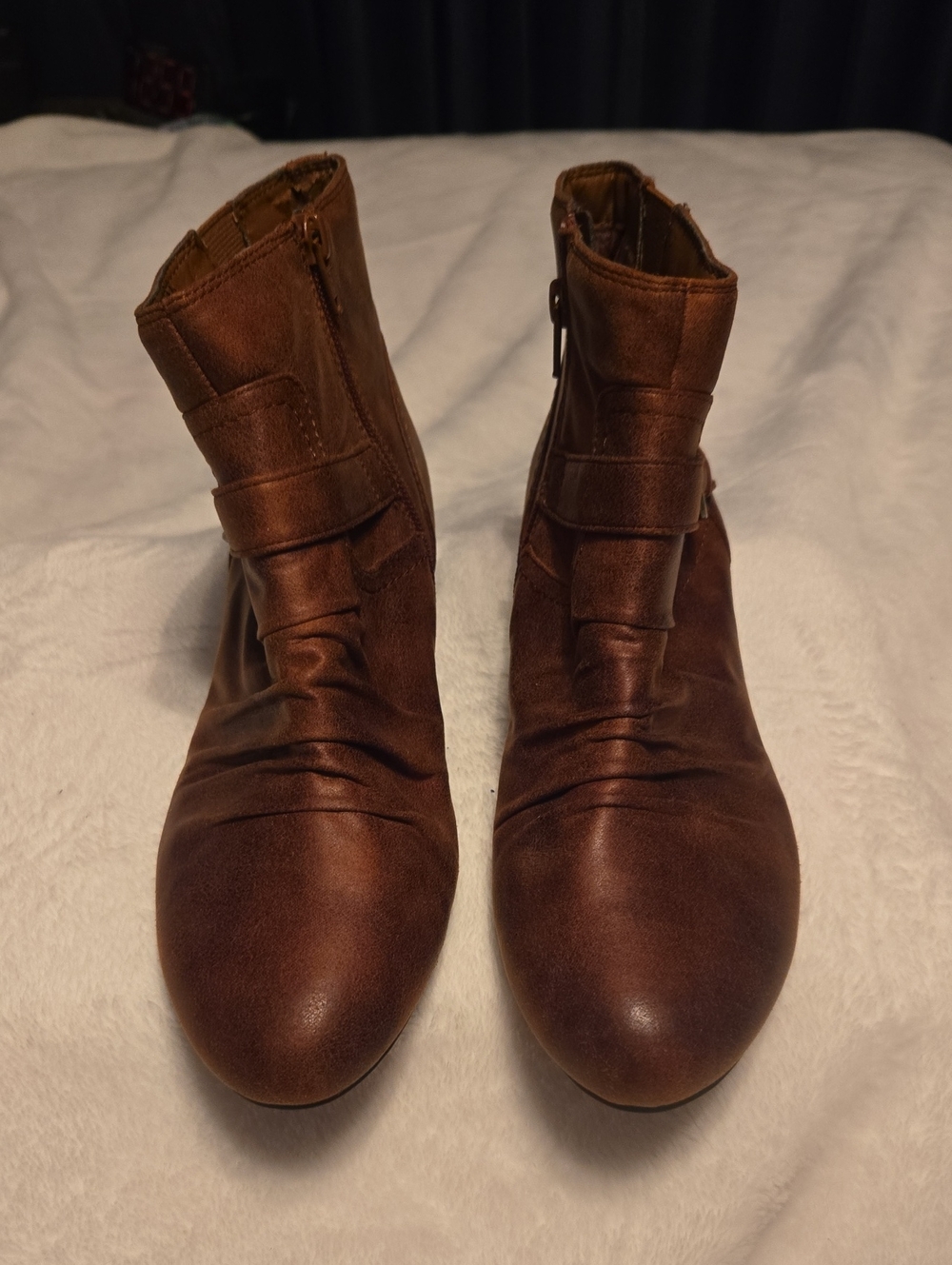 Kim Rogers Brown Ankle Booties